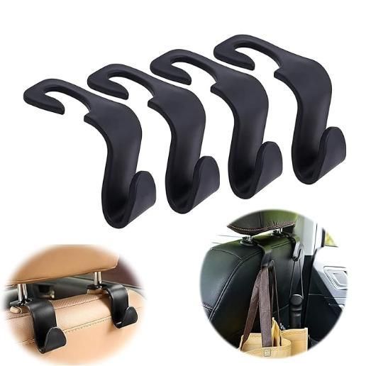 Car-Mounted Hidden Hooks for Car Headrests (Pack of 4)